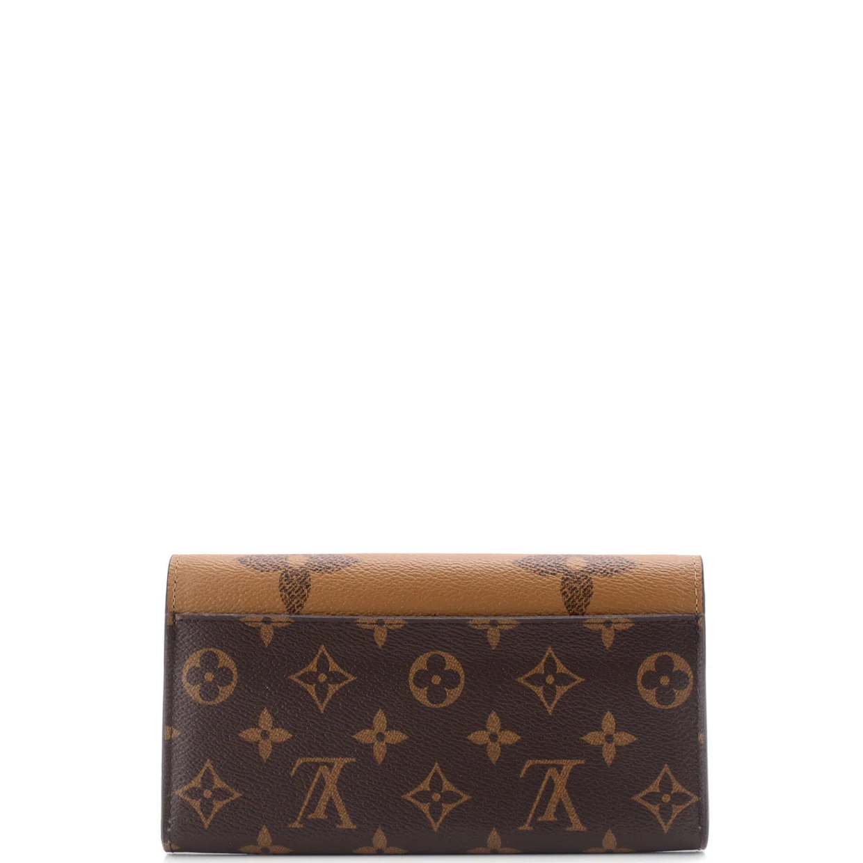 Sarah Wallet NM Reverse Monogram Giant and Monogram Canvas - Deep Luxury