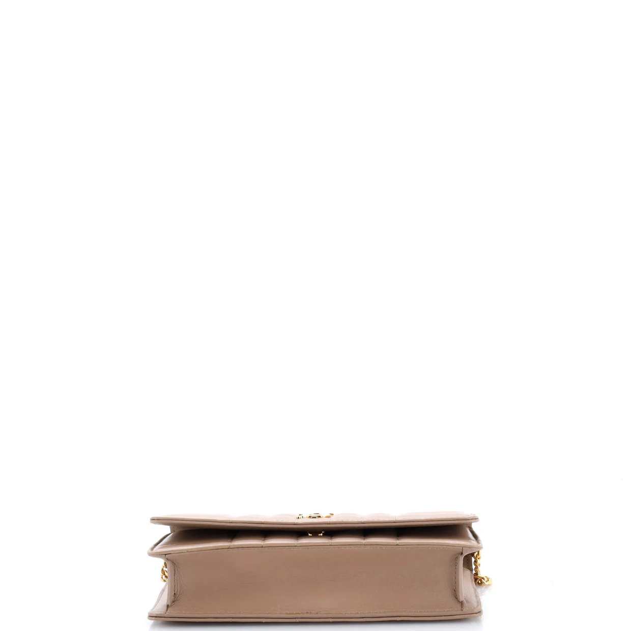 Lola Clutch on Chain Quilted Leather - Deep Luxury