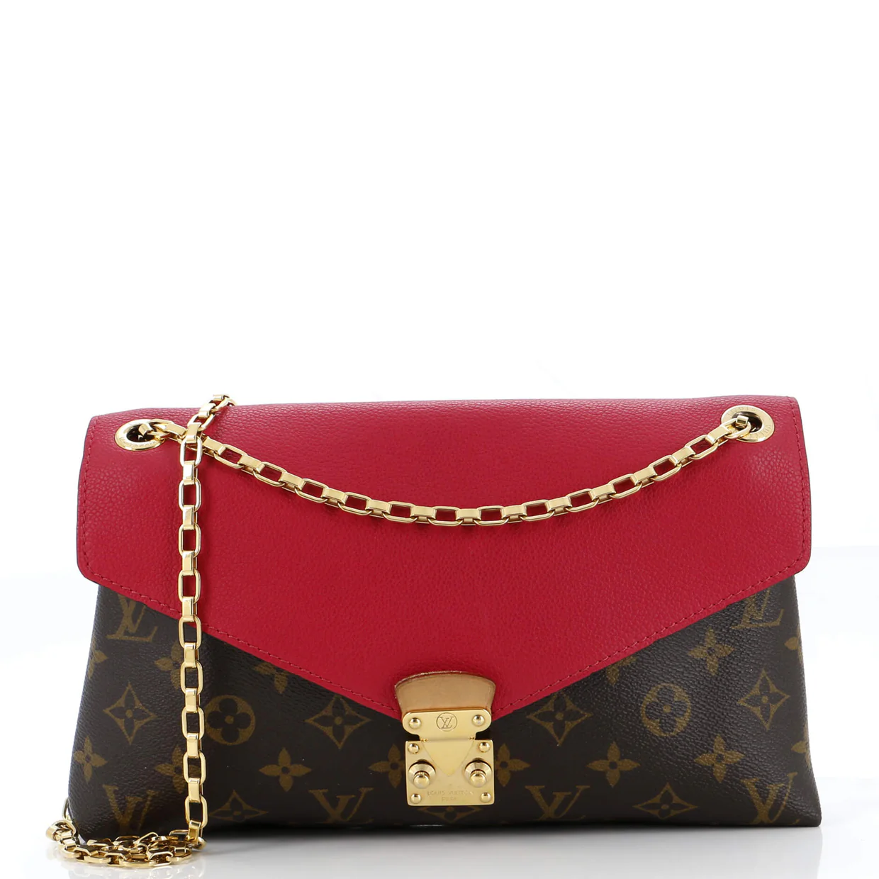 Pallas Chain Shoulder Bag Monogram Canvas and Calfskin - Deep Luxury