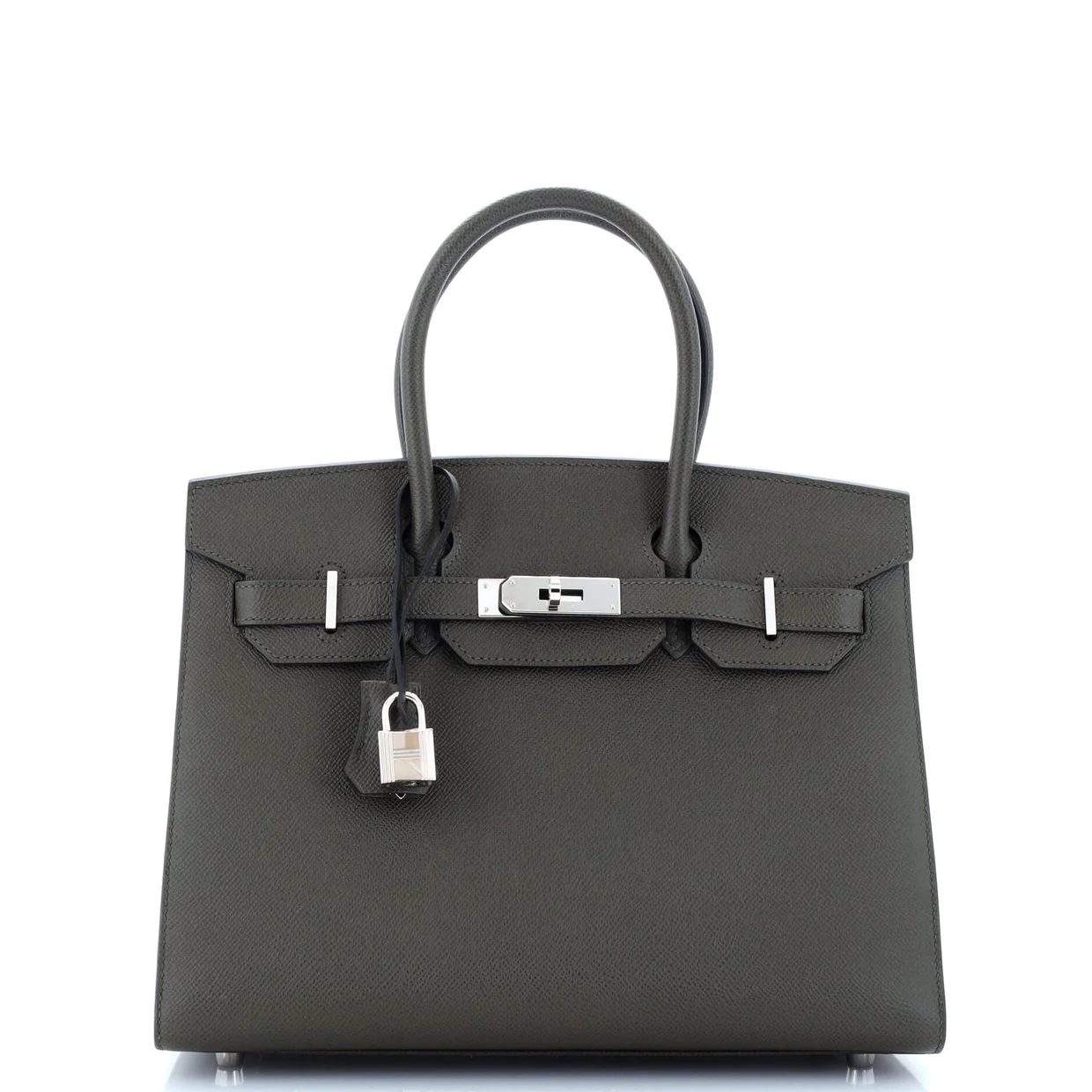 Birkin Sellier Bag Vert Maquis Epsom with Palladium Hardware 30 - Deep Luxury