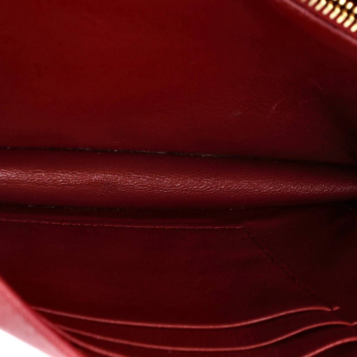 Monochrome Wallet on Chain Saffiano Leather Mini - Deep Luxury