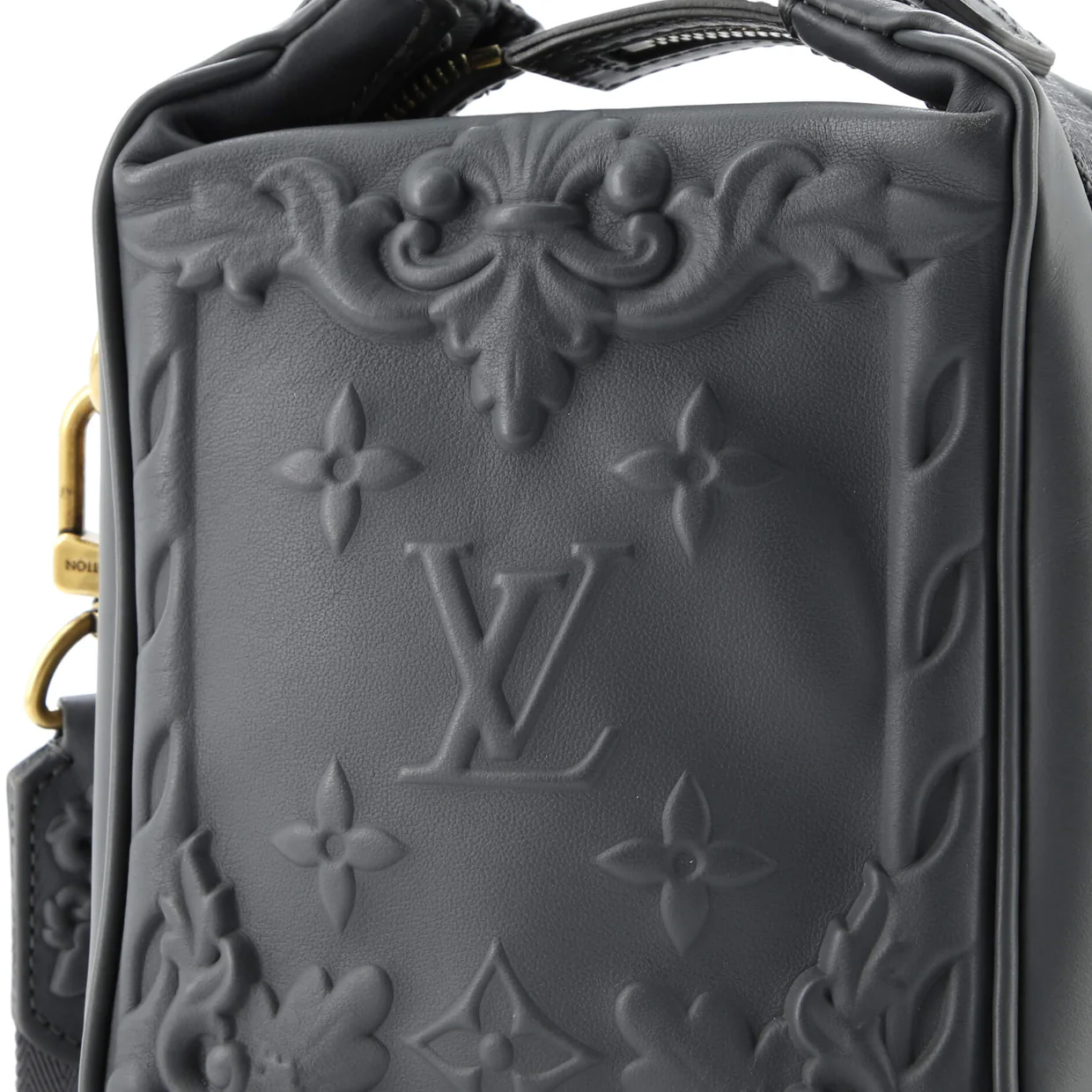 Cruiser Messenger Bag Limited Edition Decorative Debossed Calfskin - Deep Luxury