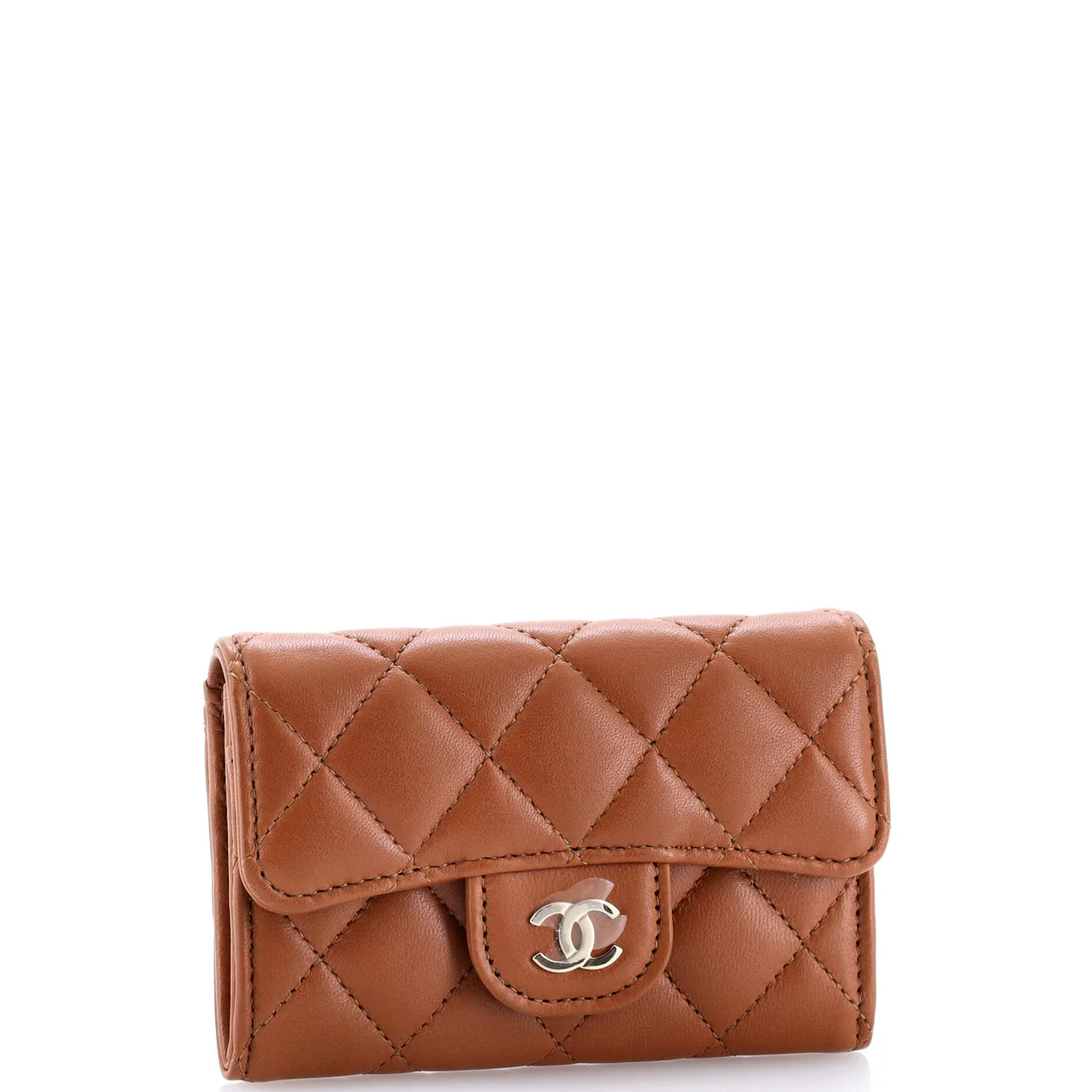 Classic Flap Card Case Quilted Lambskin - Deep Luxury