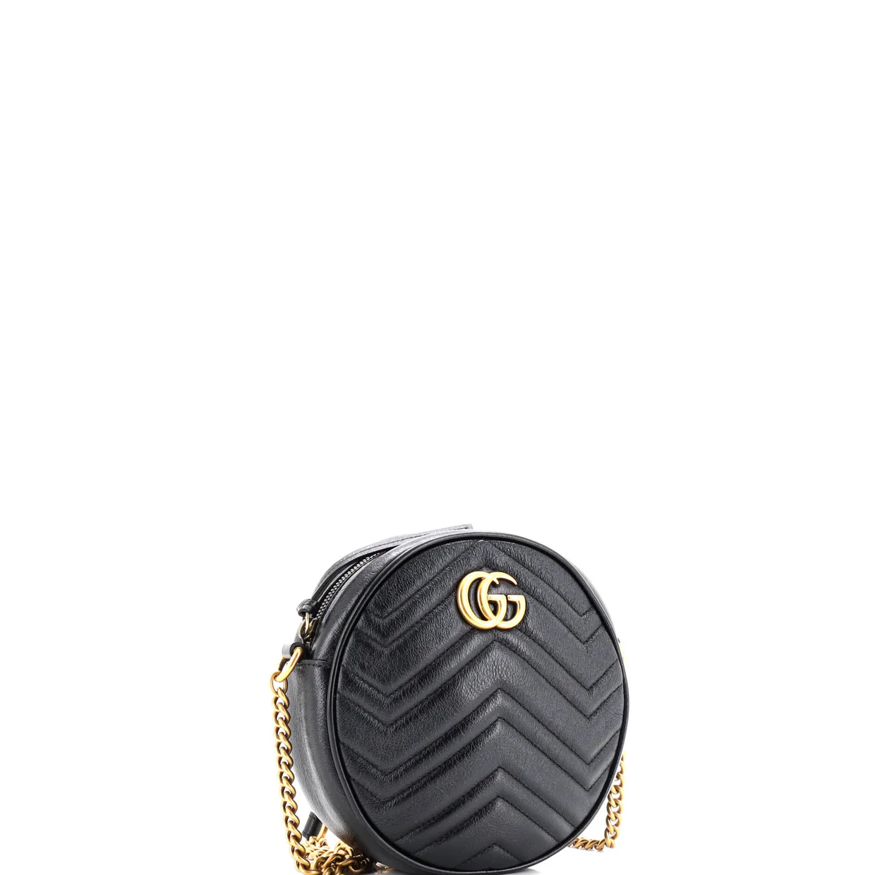 GG Marmont Round Shoulder Bag Matelasse Leather Mini - Deep Luxury