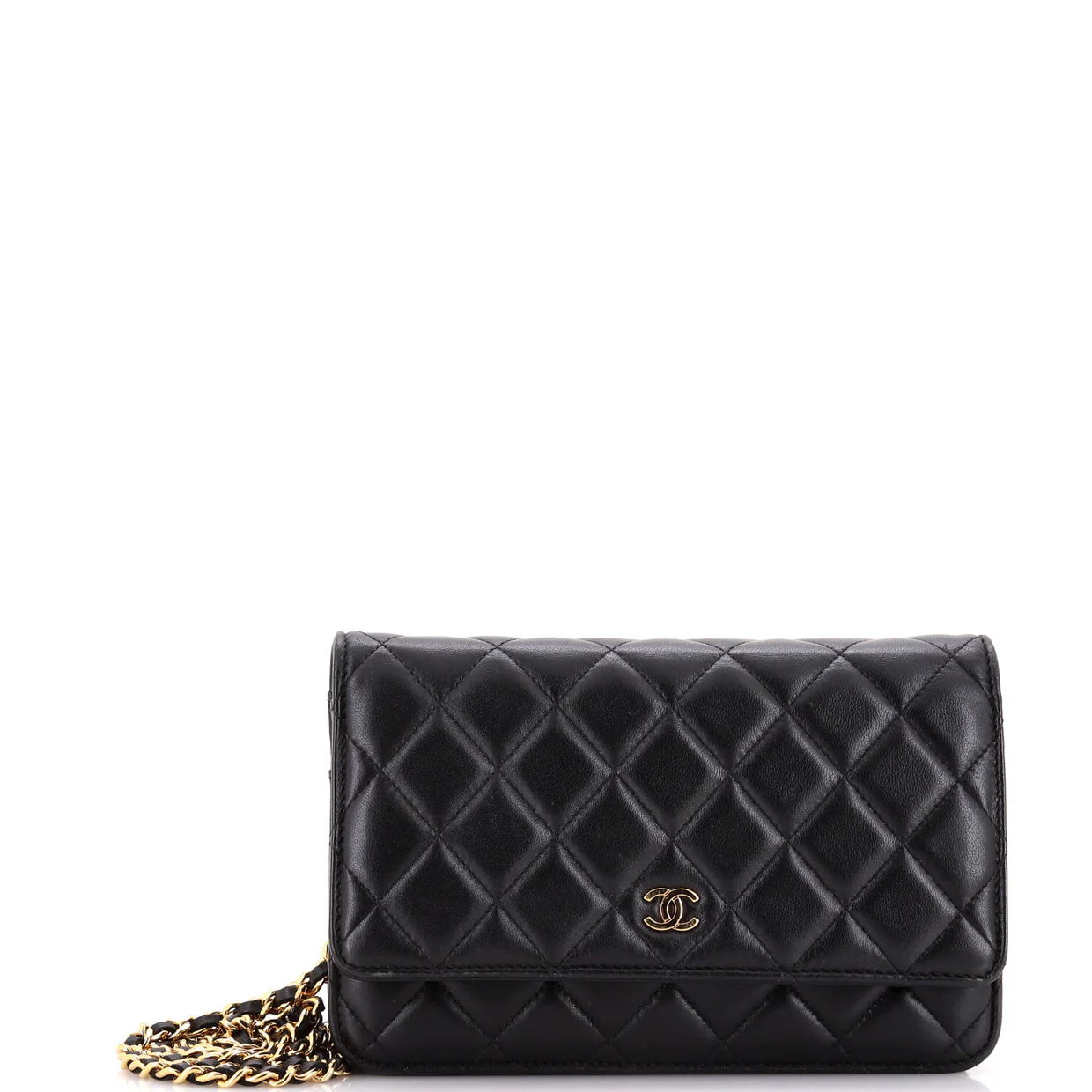Wallet on Chain Quilted Lambskin - Deep Luxury