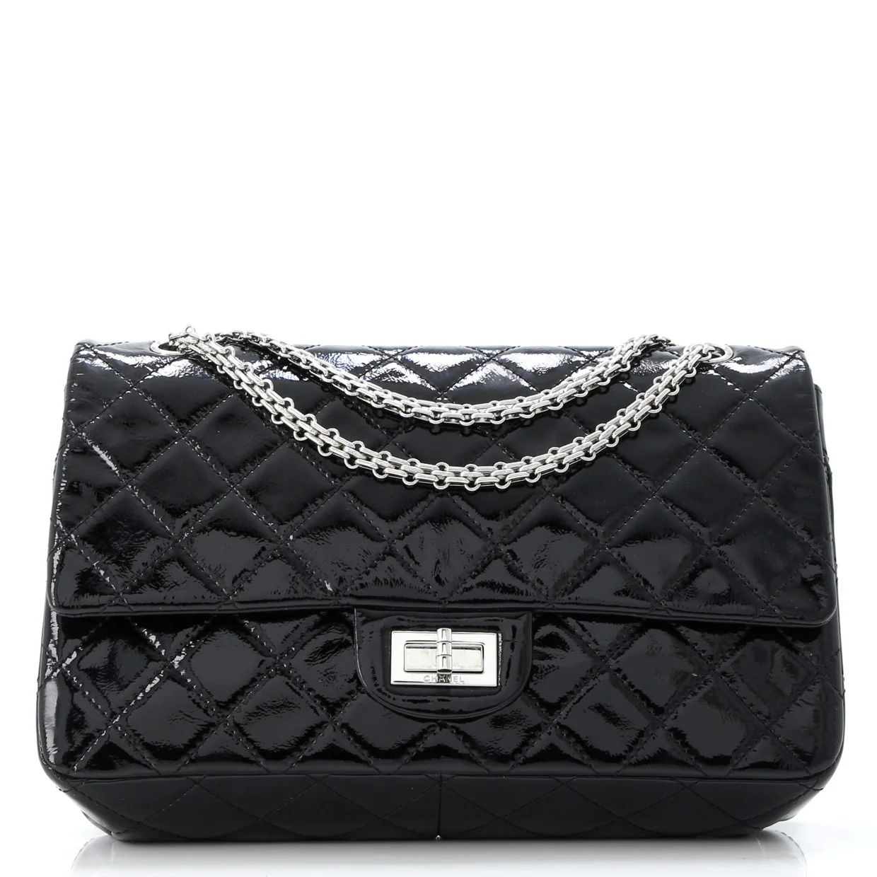 Reissue 2.55 Flap Bag Quilted Crinkled Patent 227 - Deep Luxury