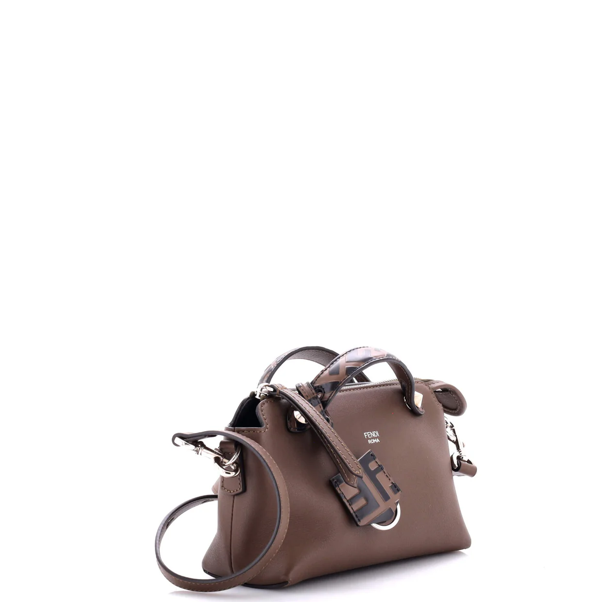 By The Way Satchel Leather with Zucca Embossed Detail Mini - Deep Luxury