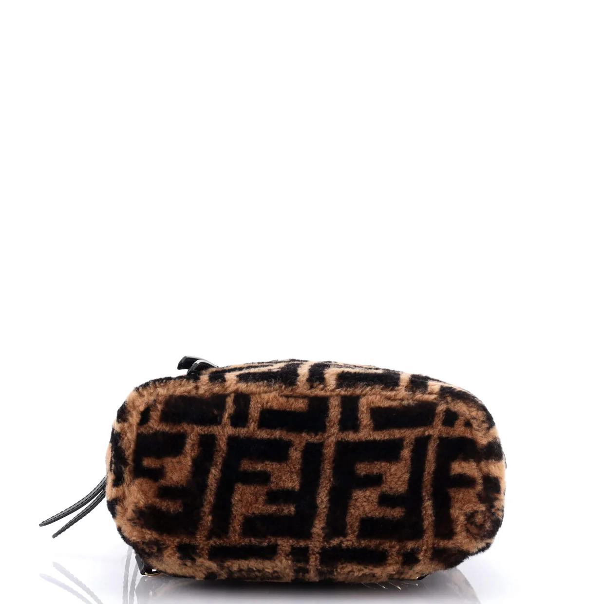 Zip Backpack Zucca Shearling Mini - Deep Luxury