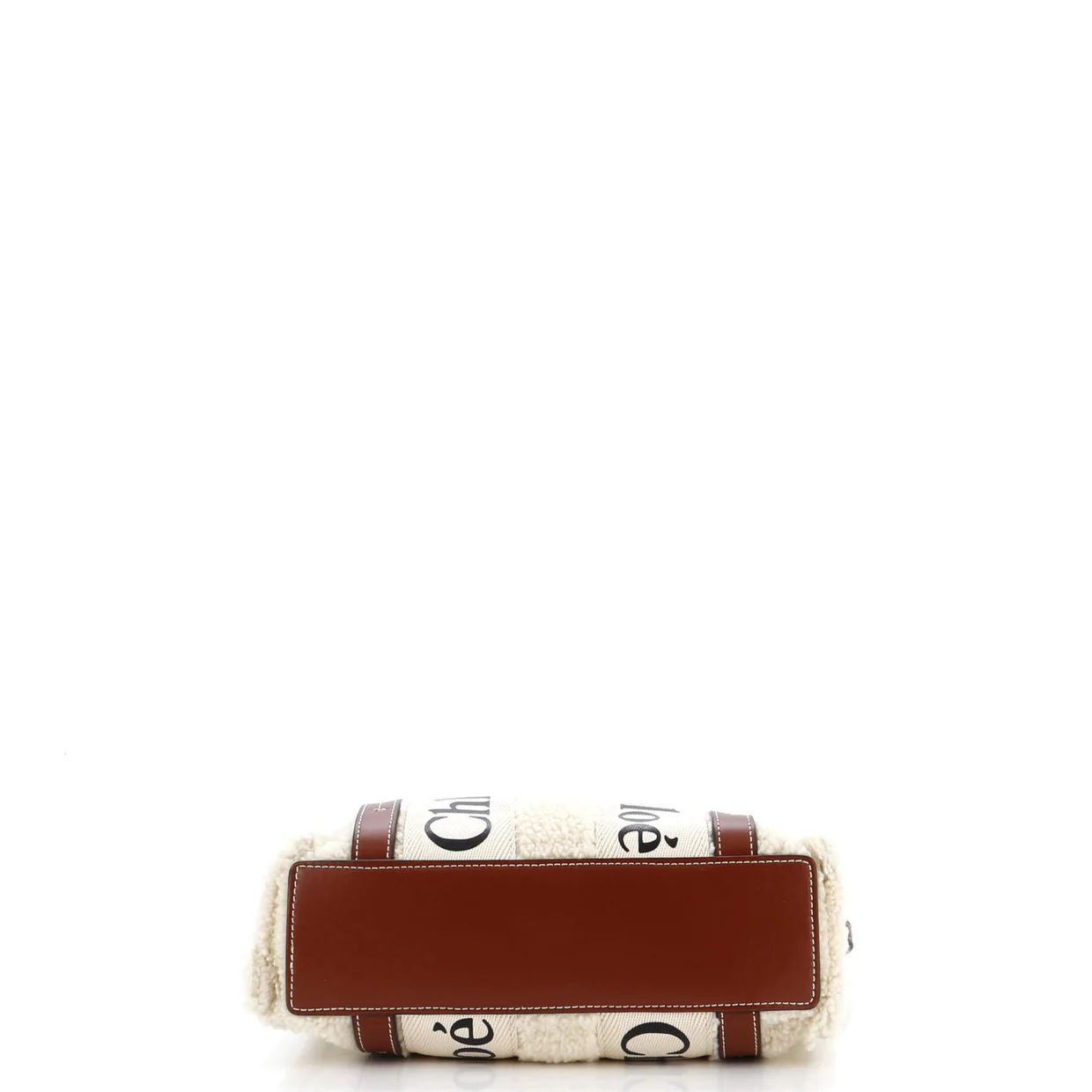 Woody Tote Shearling with Leather Small - Deep Luxury