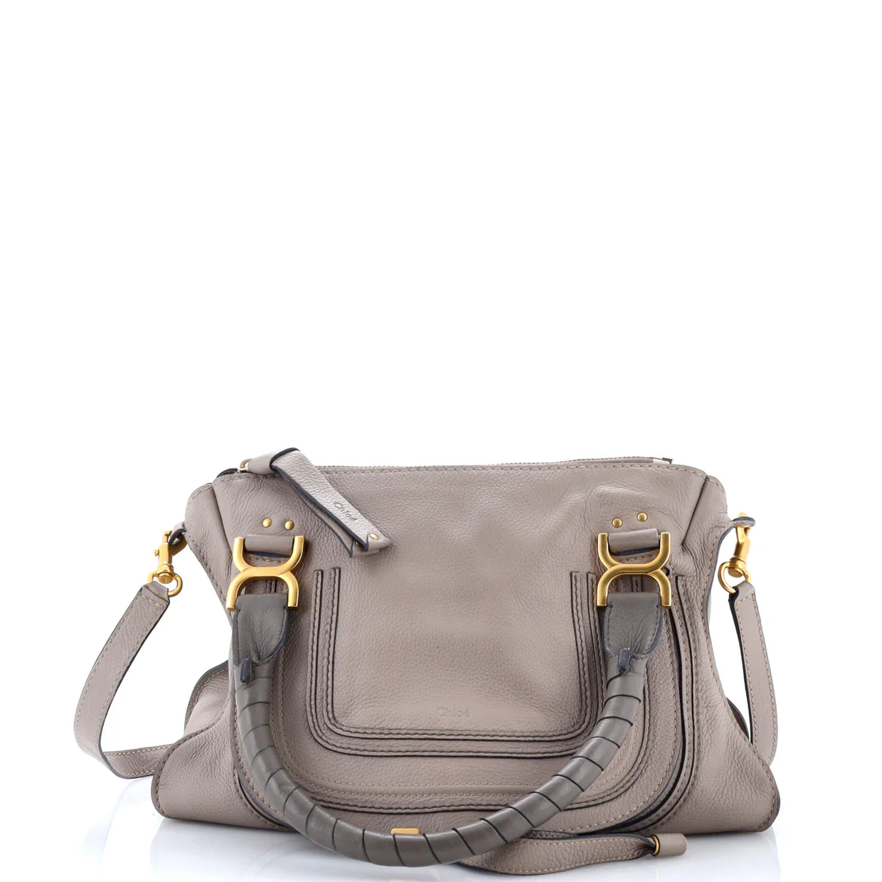 Marcie Satchel Leather Small - Deep Luxury