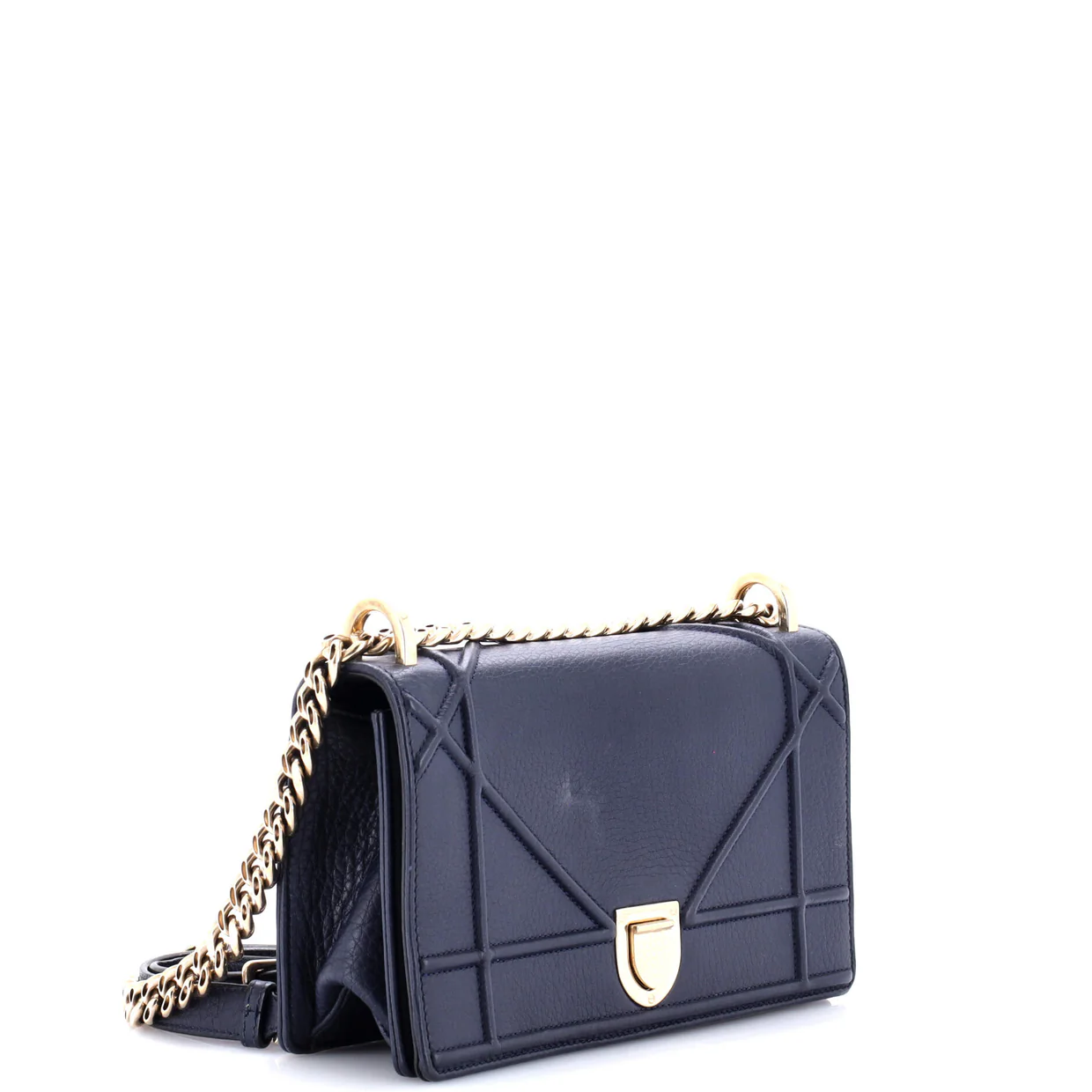 Diorama Flap Bag Grained Calfskin Small - Deep Luxury