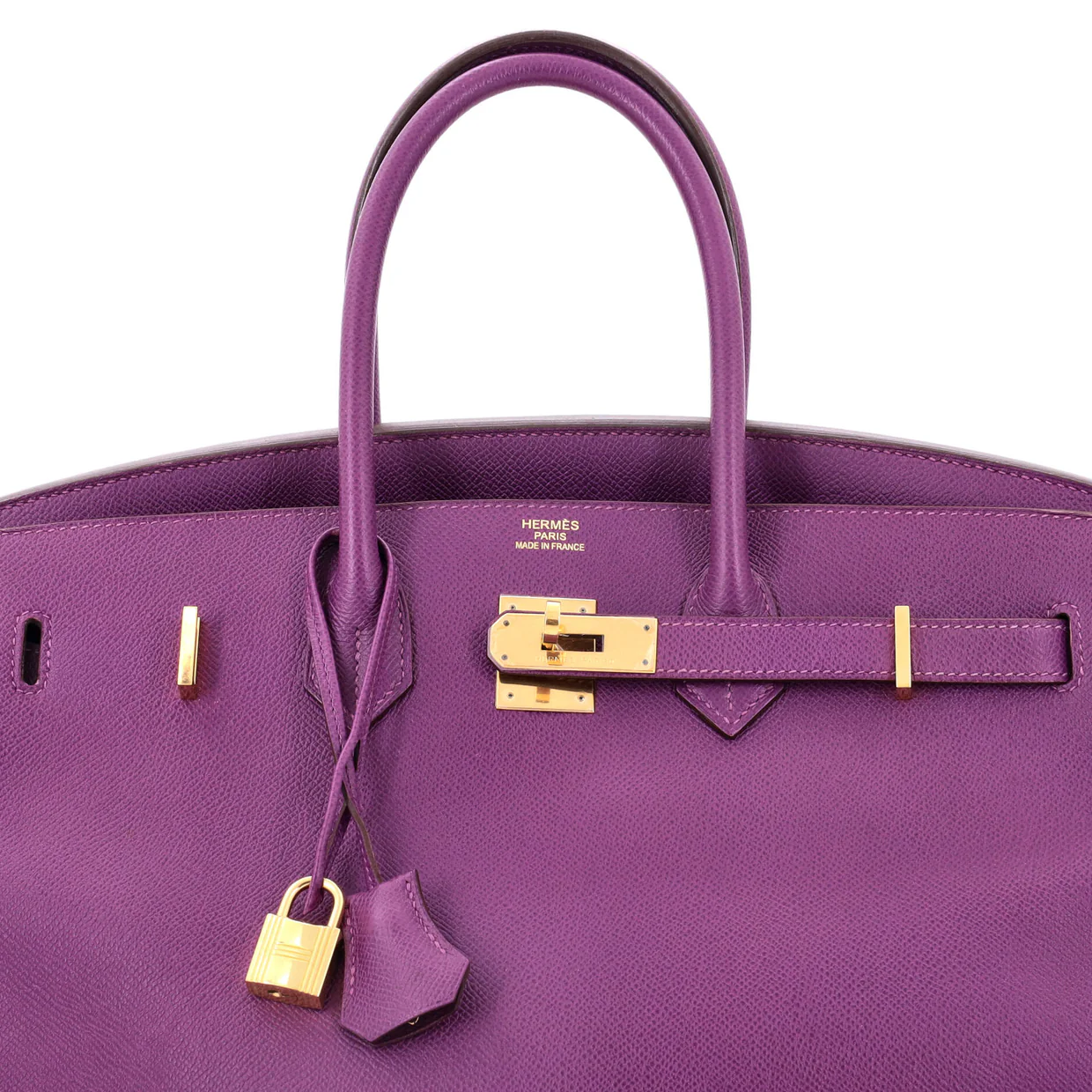Birkin Handbag Anemone Epsom with Gold Hardware 35 - Deep Luxury