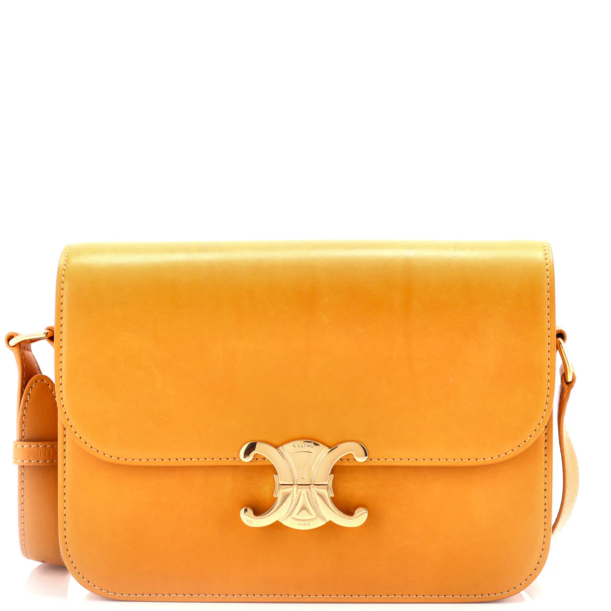 Triomphe Shoulder Bag Smooth Calfskin Medium - Deep Luxury