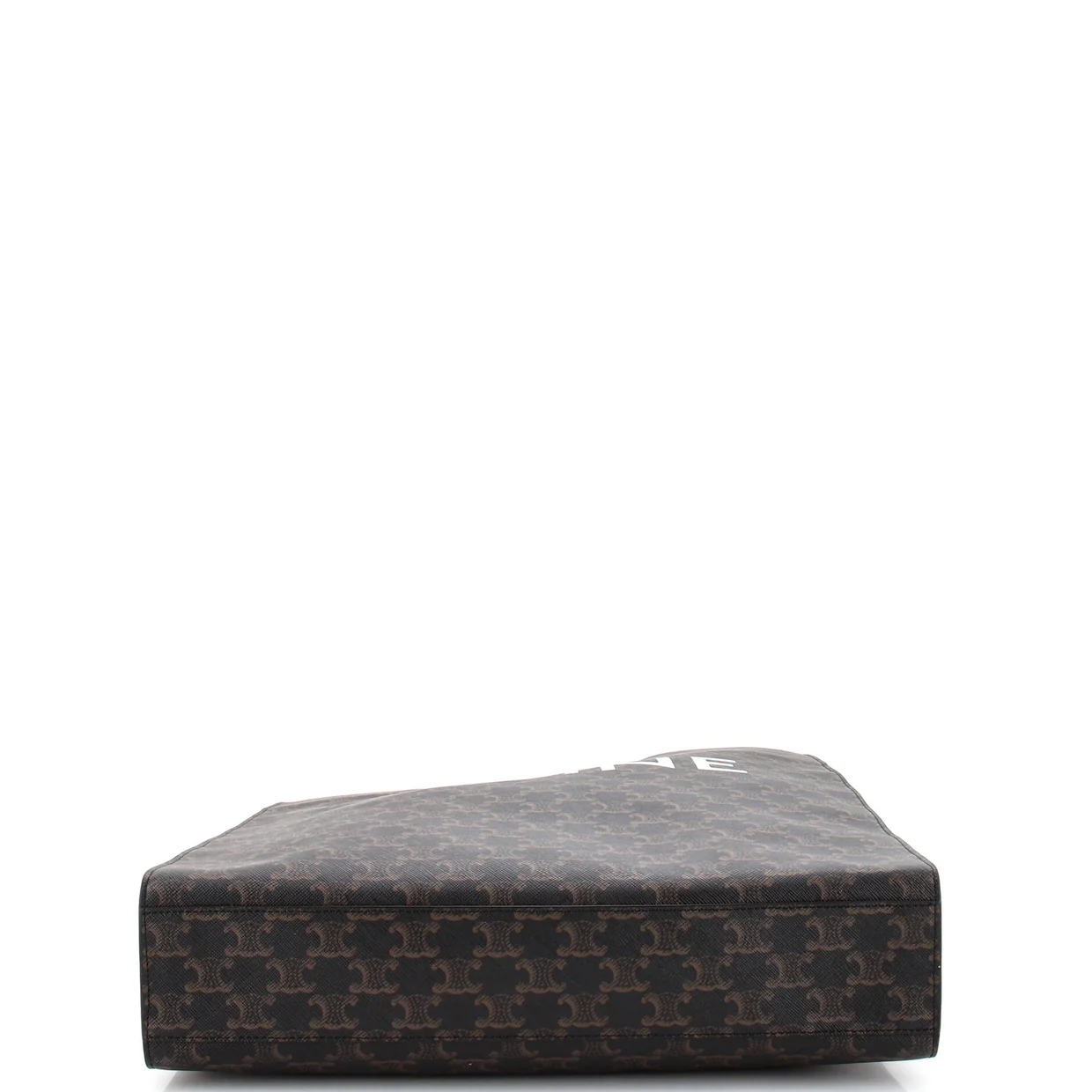 Vertical Cabas Tote Triomphe Coated Canvas Large - Deep Luxury