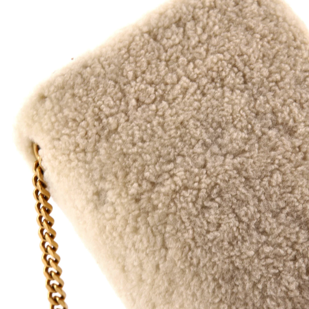 Classic Monogram Crossbody Bag Shearling Small - Deep Luxury