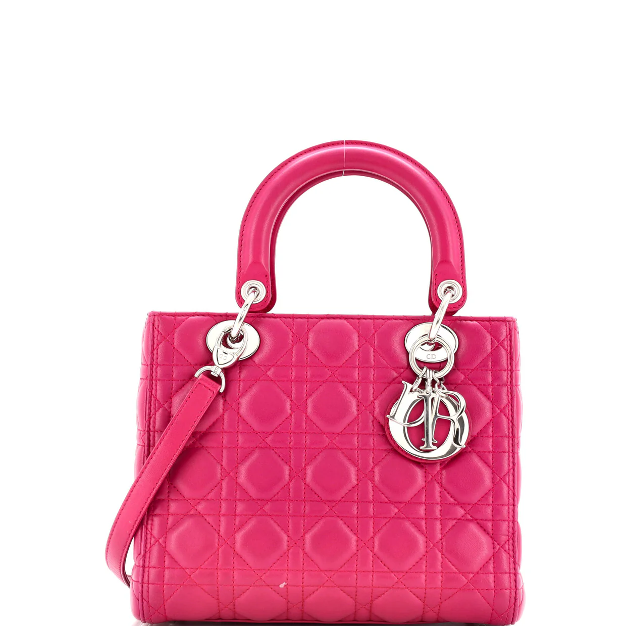 Lady Dior Bag Cannage Quilt Lambskin Medium - Deep Luxury