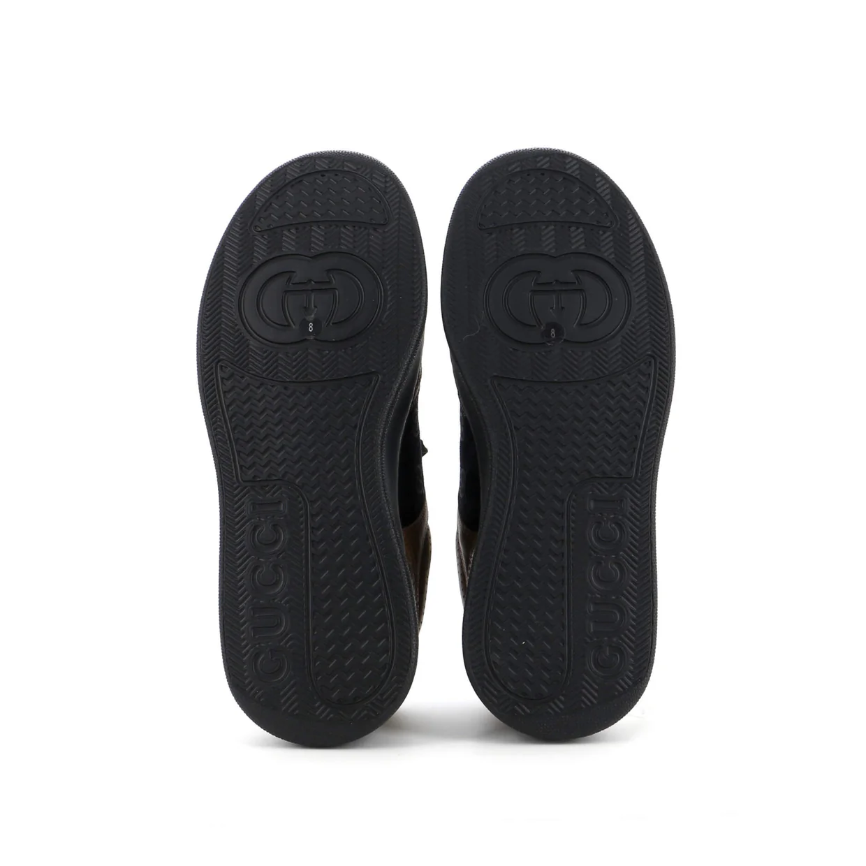 Men's Chunky Low-Top Sneakers GG Canvas with Leather - Deep Luxury