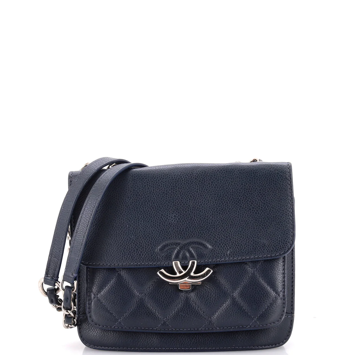 CC Box Flap Bag Quilted Caviar Mini - Deep Luxury