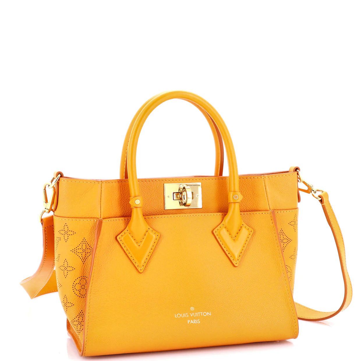 On My Side Tote Mahina Leather PM - Deep Luxury