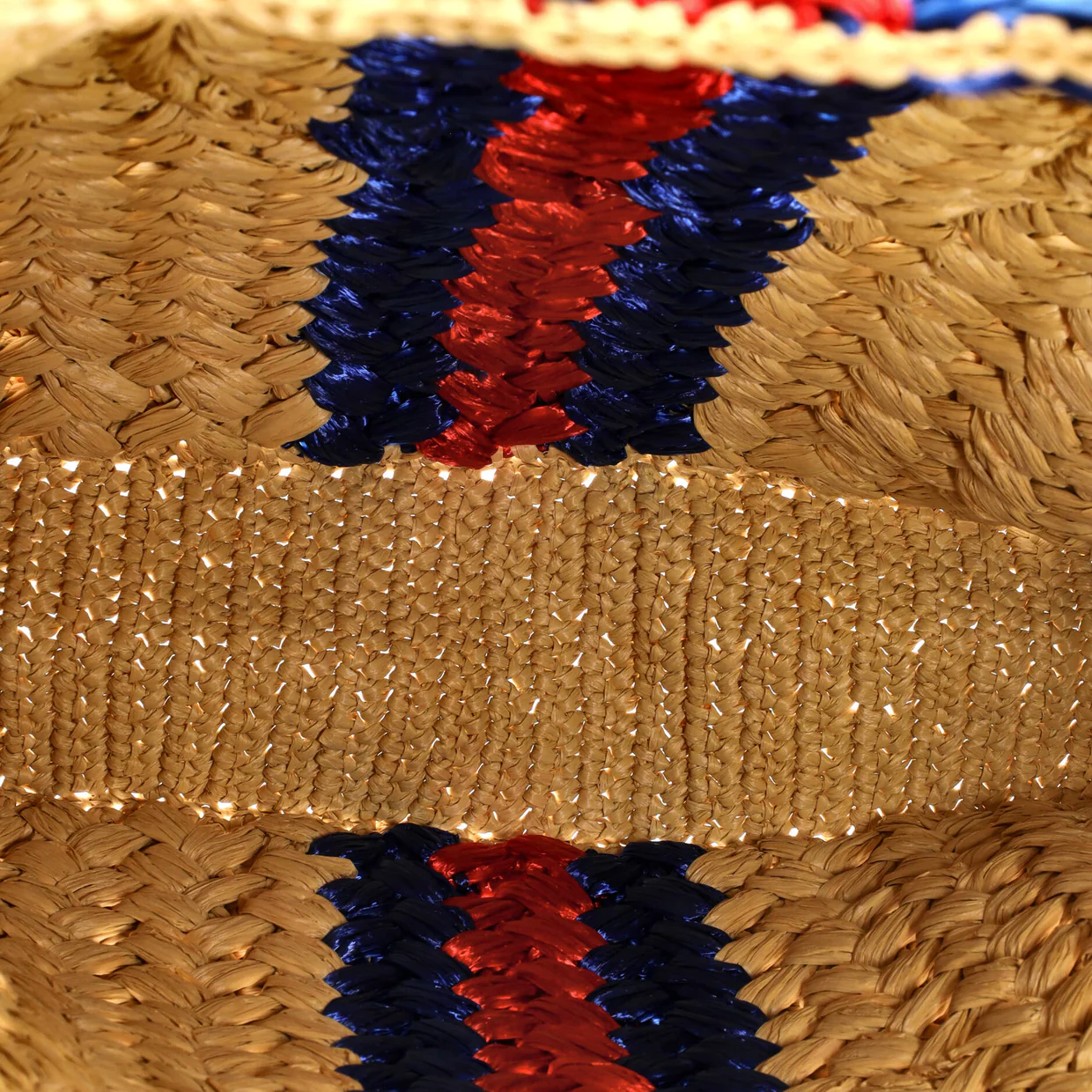 Blondie NM Open Tote Raffia Small - Deep Luxury