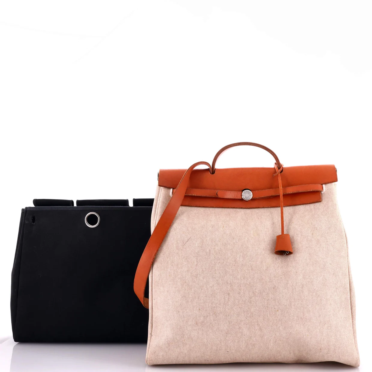 Herbag Toile and Leather MM - Deep Luxury