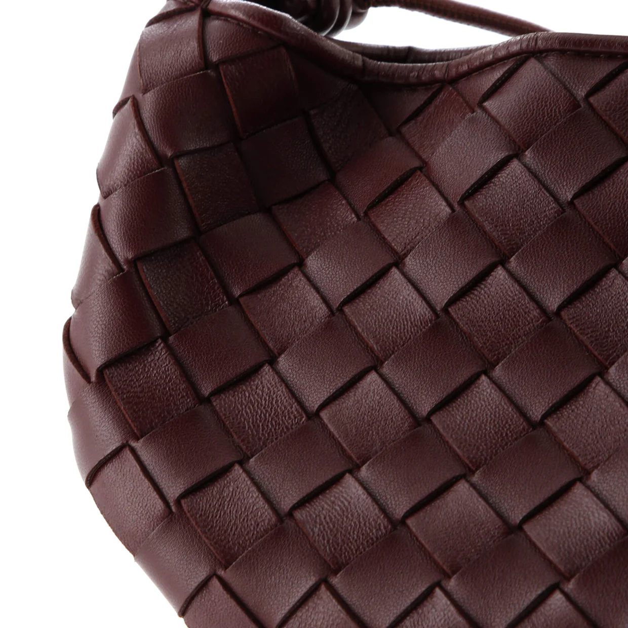 Sardine Top Handle Bag Intrecciato Nappa Mini - Deep Luxury