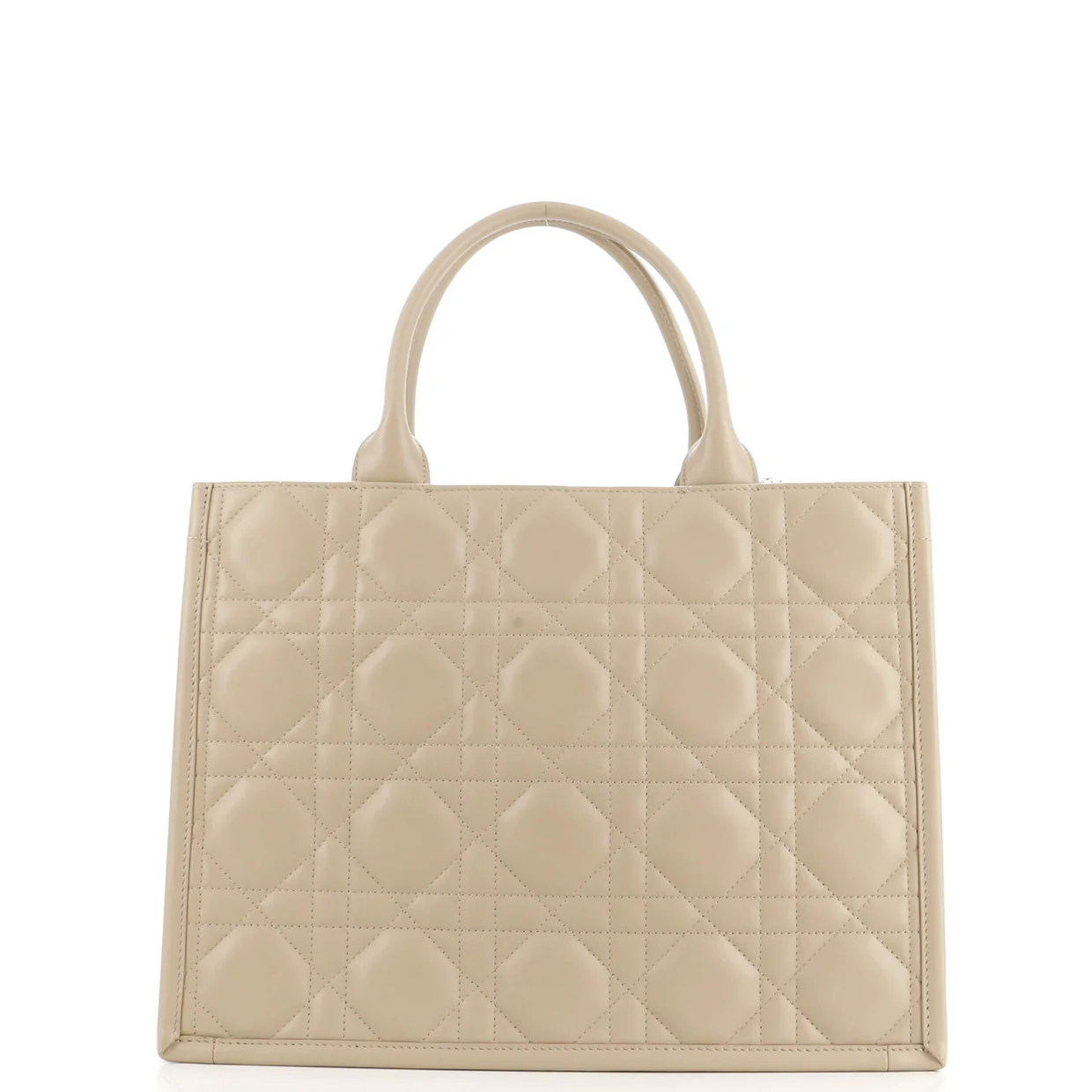 Book Tote Cannage Quilt Lambskin Medium - Deep Luxury