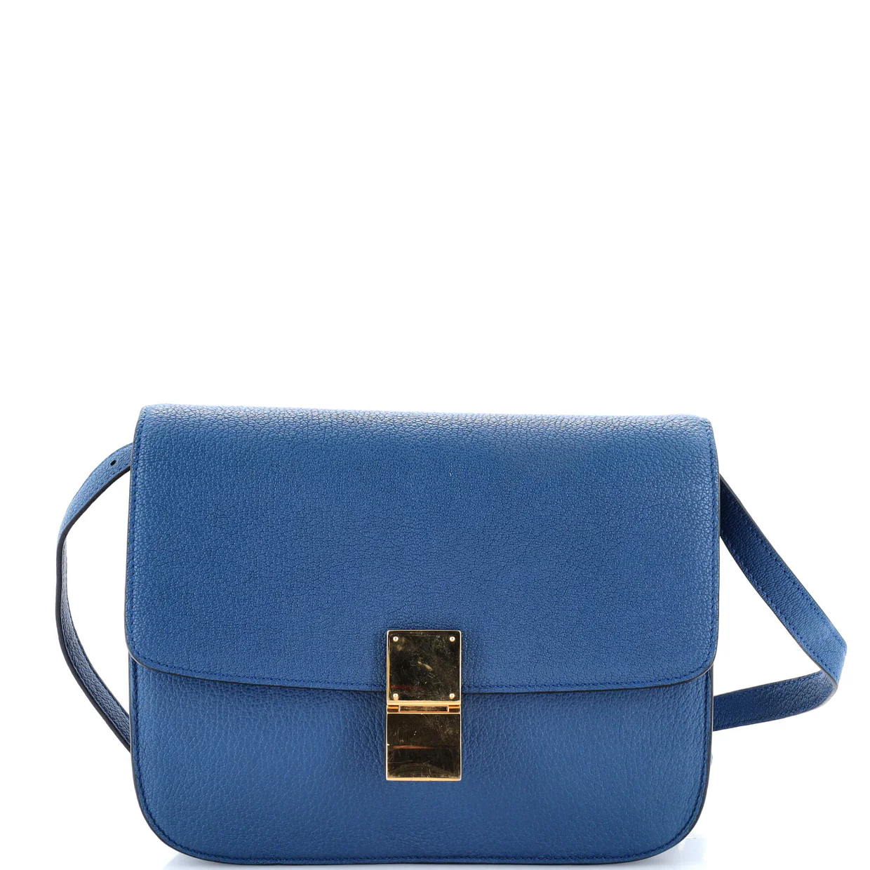 Classic Box Bag Grainy Leather Medium - Deep Luxury