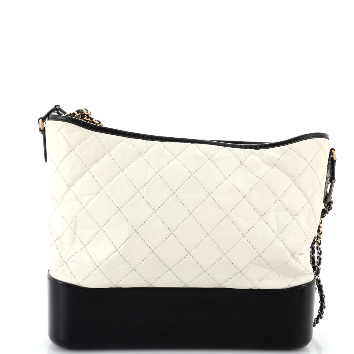 Gabrielle Hobo Quilted Aged Calfskin Large - Deep Luxury