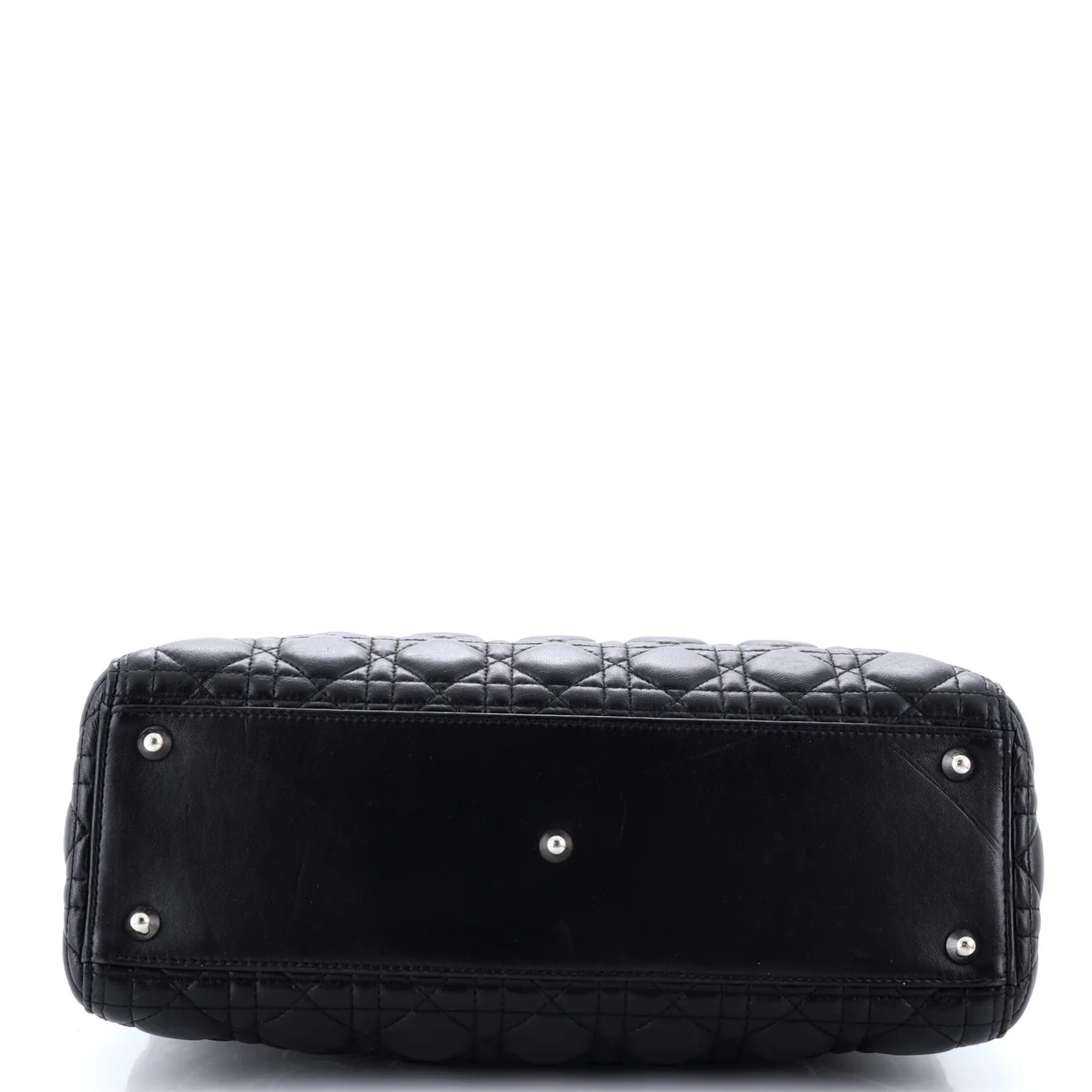 Lady Dior Bag Cannage Quilt Lambskin Large - Deep Luxury