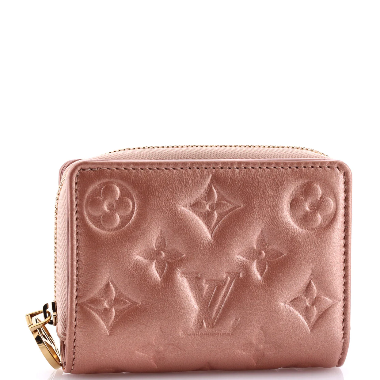 Coussin Lou Wallet Monogram Embossed Lambskin - Deep Luxury