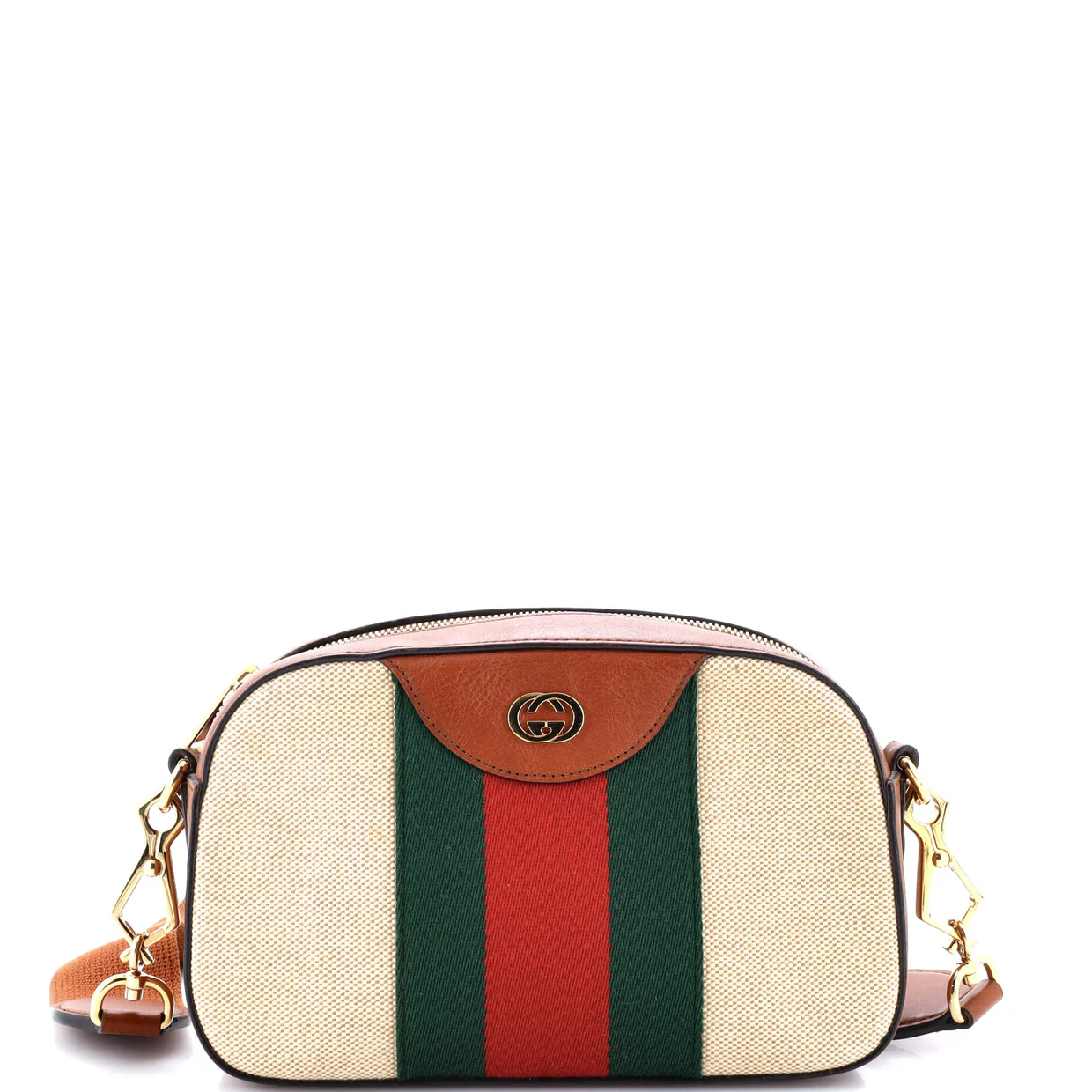 Camera Bag Vintage Web Canvas - Deep Luxury