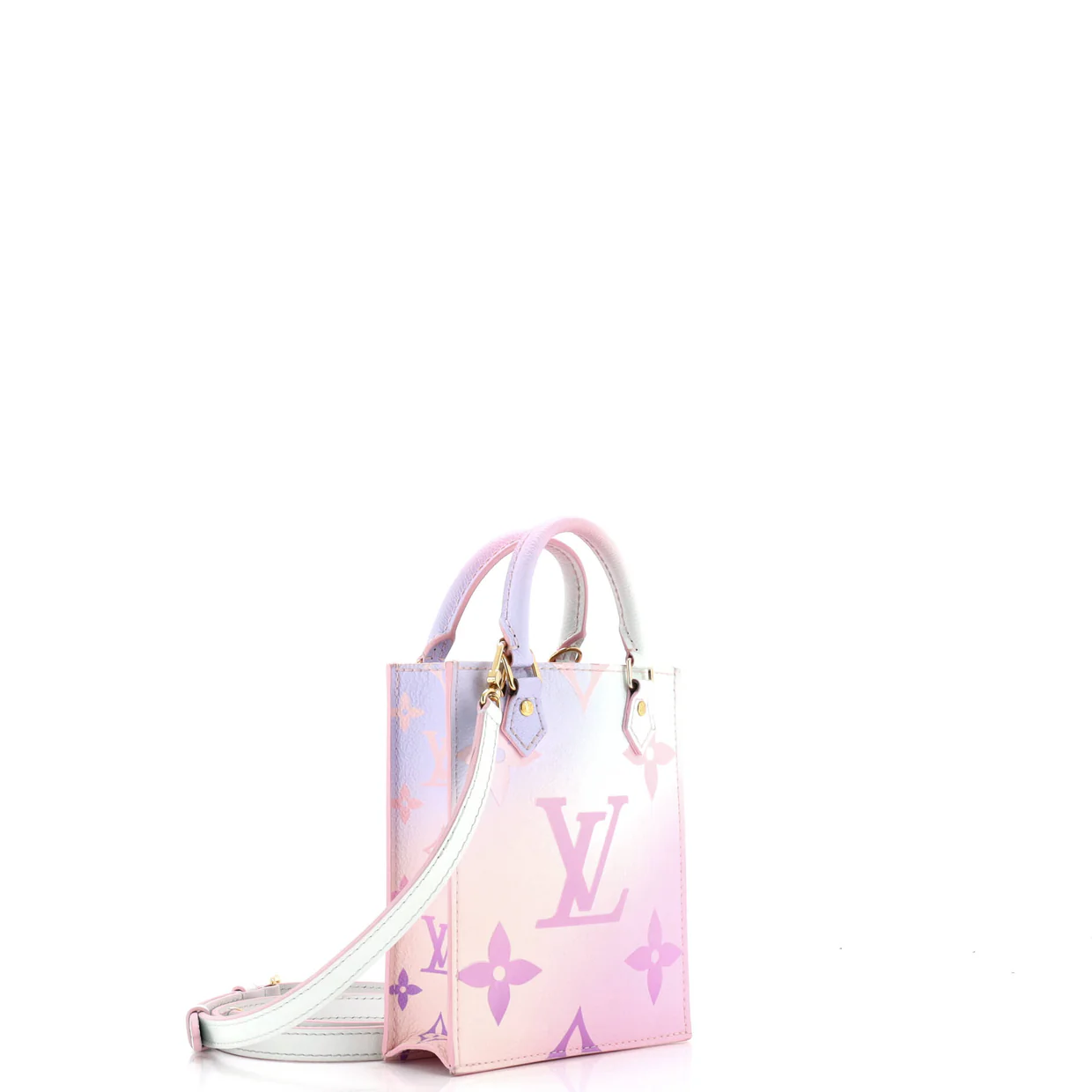 Petit Sac Plat Bag Spring in the City Monogram Giant Canvas - Deep Luxury