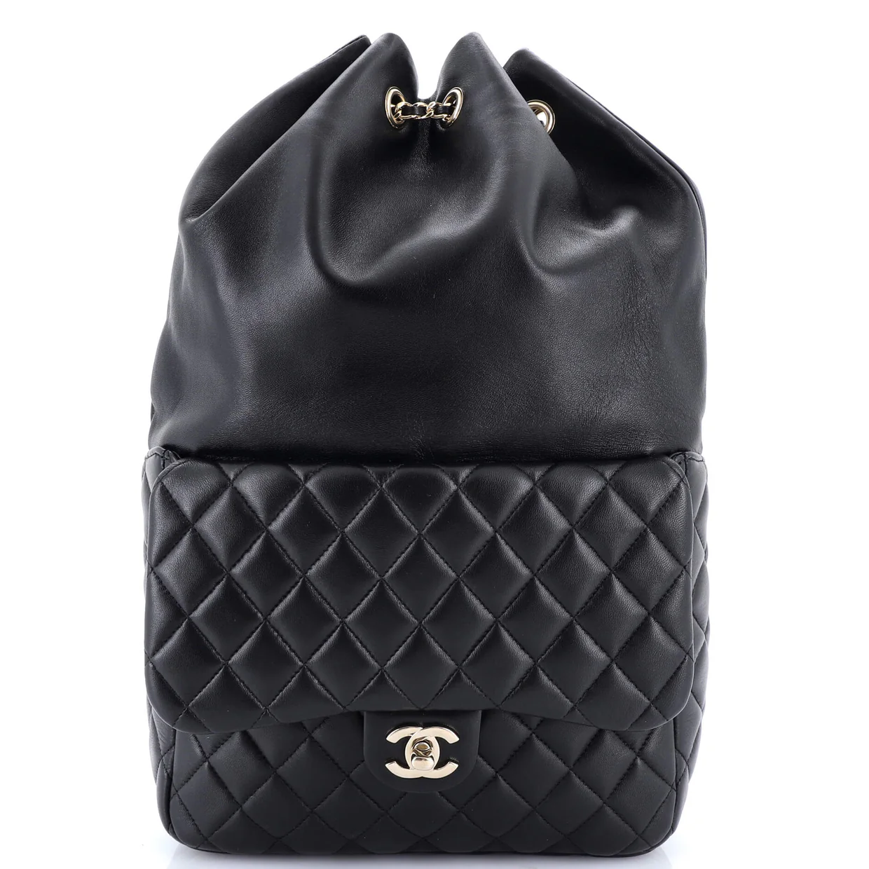 Backpack In Seoul Lambskin Large - Deep Luxury