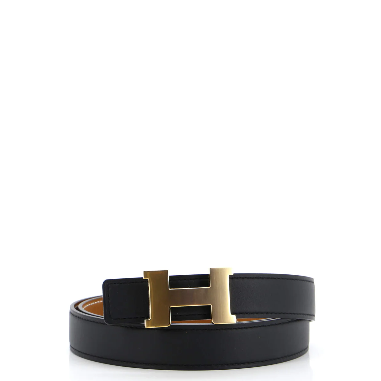 Constance Reversible Belt Leather Thin 90 - Deep Luxury