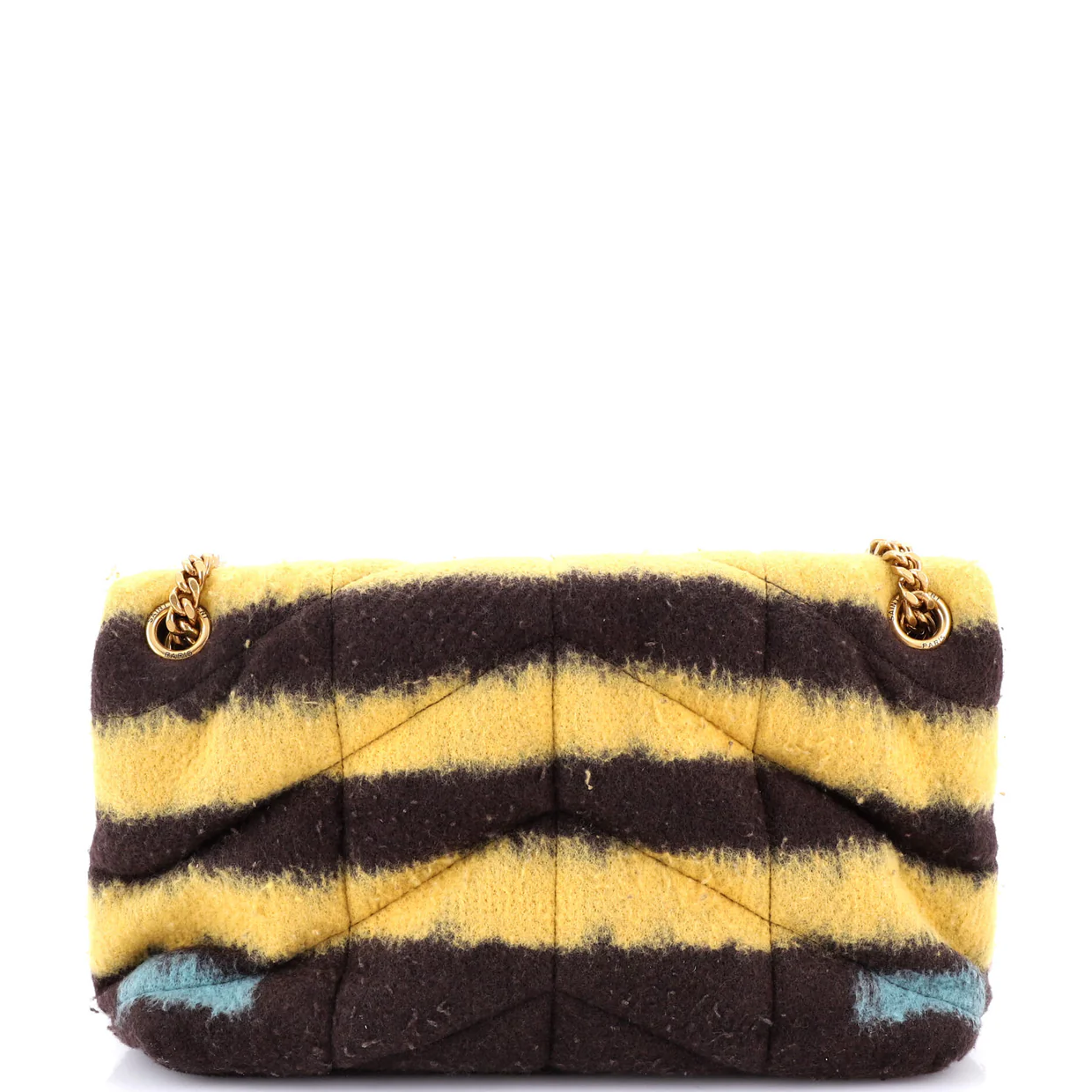 Loulou Puffer Shoulder Bag Quilted Tie Dye Wool Small - Deep Luxury