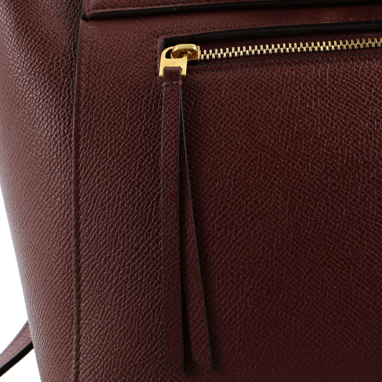 Belt Bag Textured Leather Micro - Deep Luxury