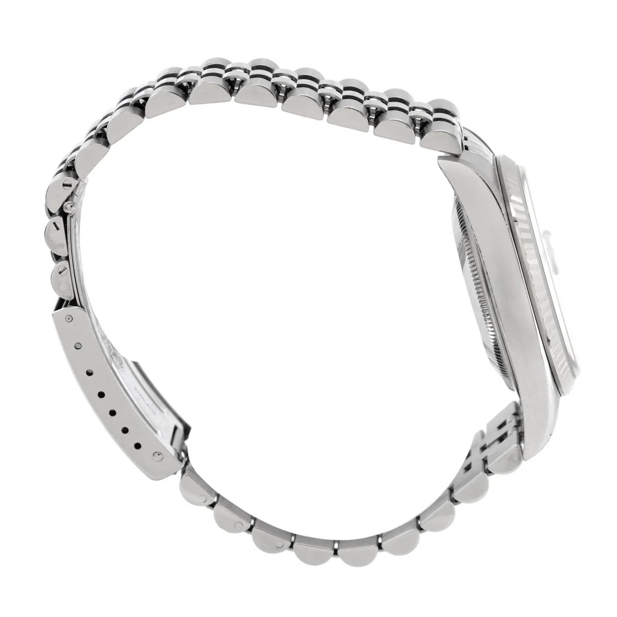 Oyster Perpetual Datejust Automatic Watch Stainless Steel and White Gold with Diamond Markers 36 - Deep Luxury