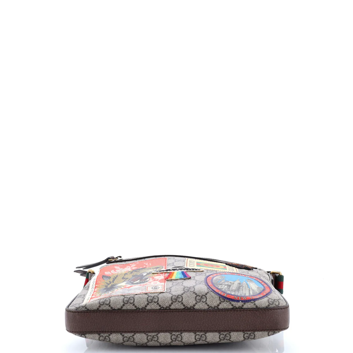 Courrier Zip Messenger GG Coated Canvas with Applique Medium - Deep Luxury