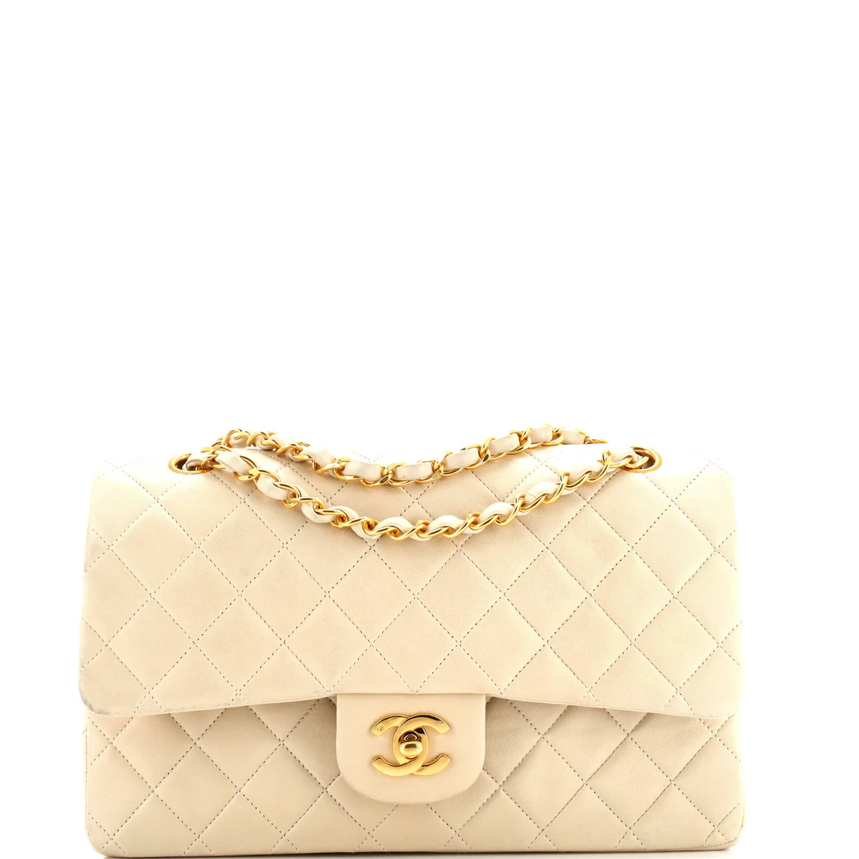 Vintage Classic Double Flap Bag Quilted Lambskin Medium - Deep Luxury