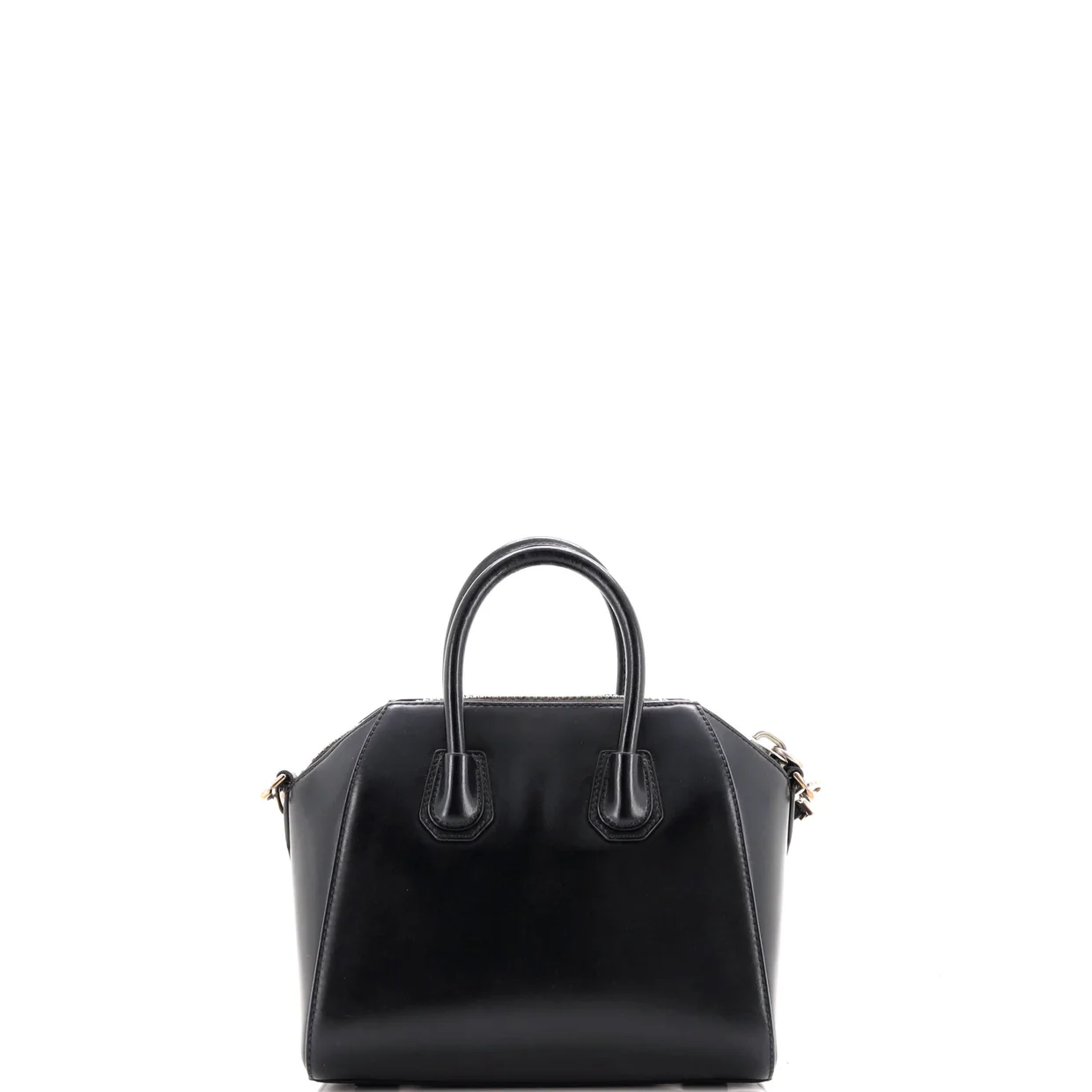 Antigona Bag Glazed Leather Mini - Deep Luxury
