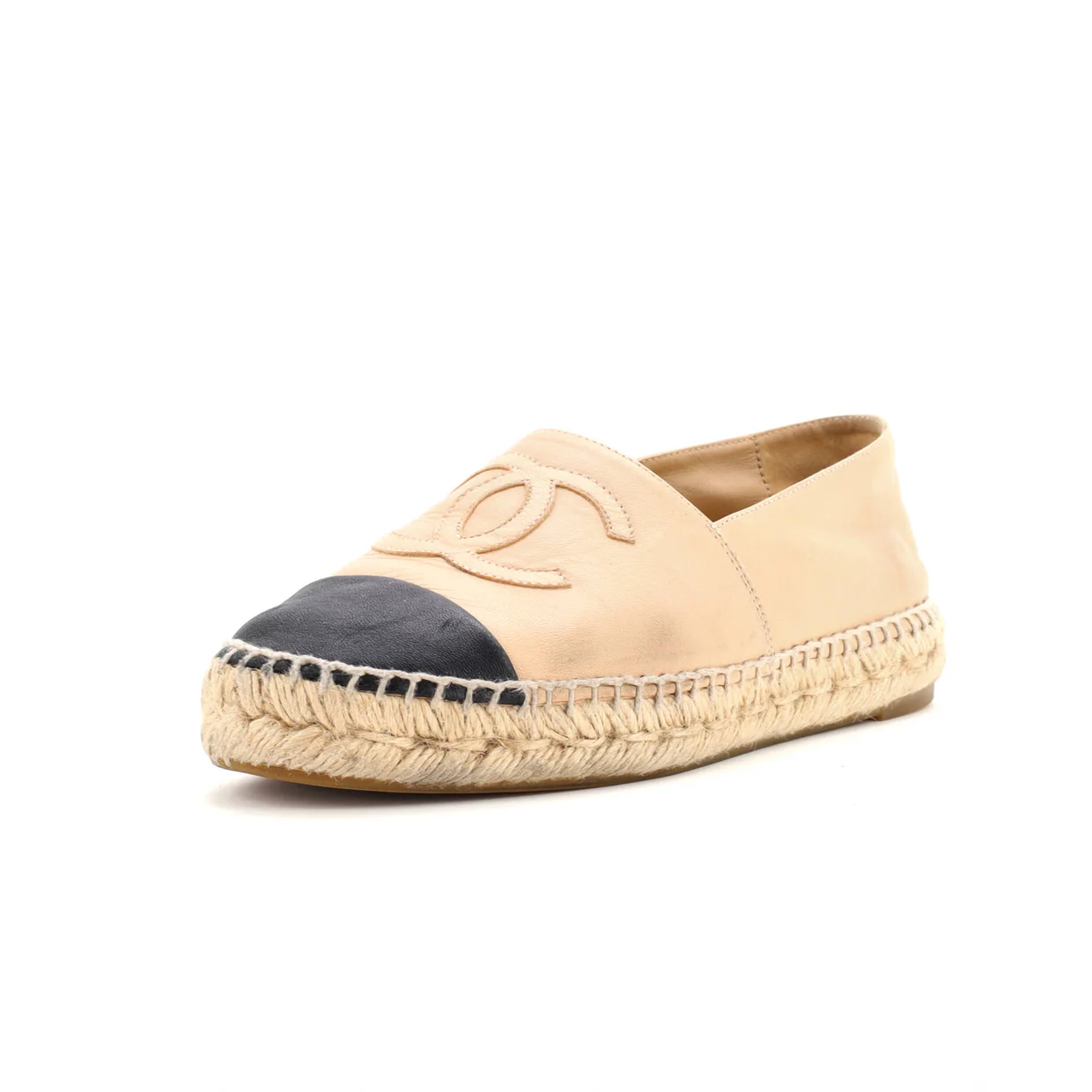 Women's CC Cap Toe Espadrilles Leather - Deep Luxury