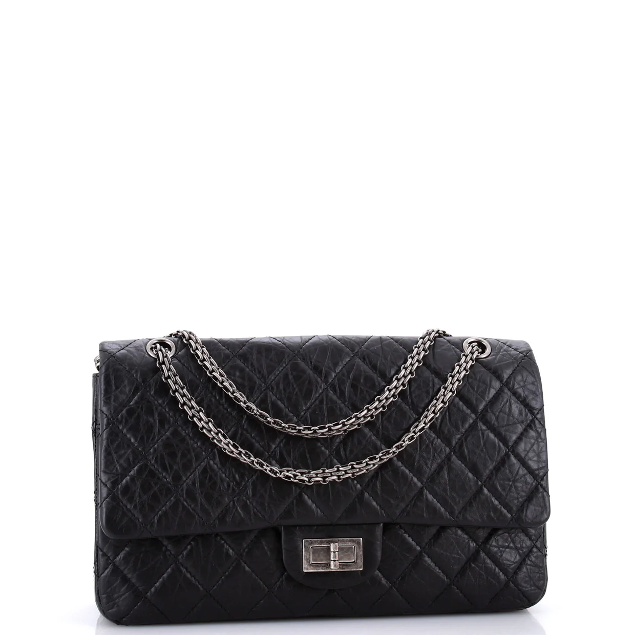 Reissue 2.55 Flap Bag Quilted Aged Calfskin 227 - Deep Luxury