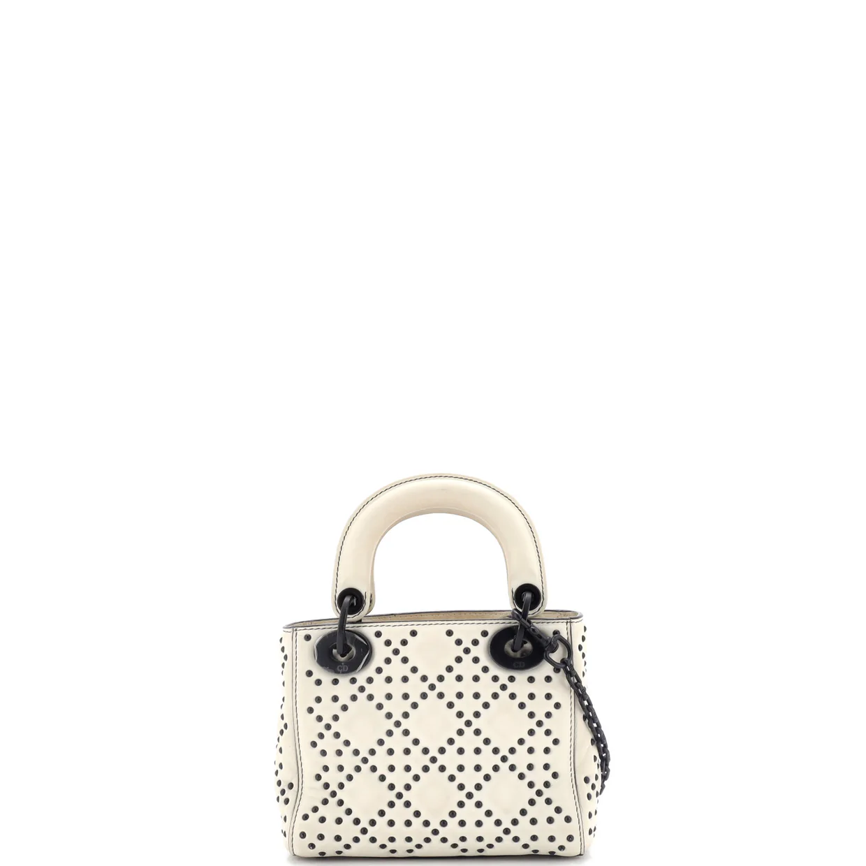 Lady Dior Chain Bag Cannage Studded Calfskin Mini - Deep Luxury
