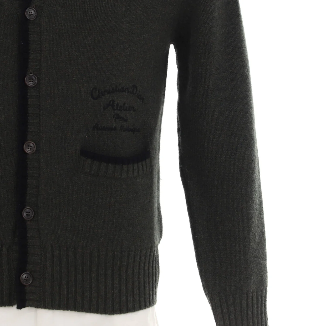 Men's Atelier V-Neck Cardigan Wool - Deep Luxury