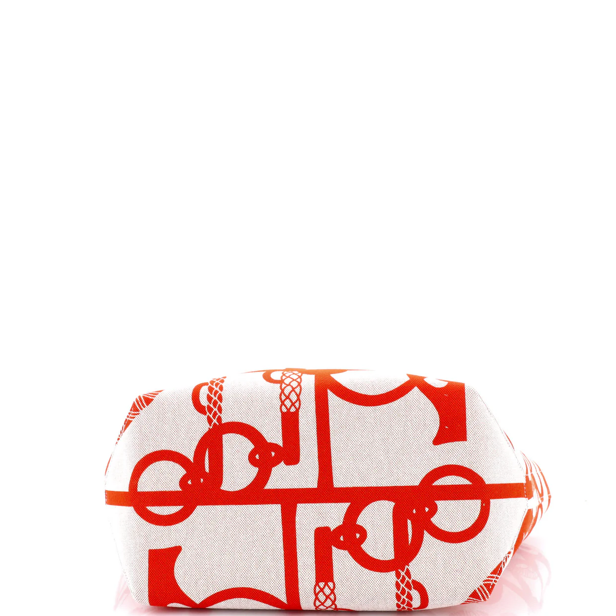 Sac Steeple Tote Printed Toile with Leather 28 - Deep Luxury