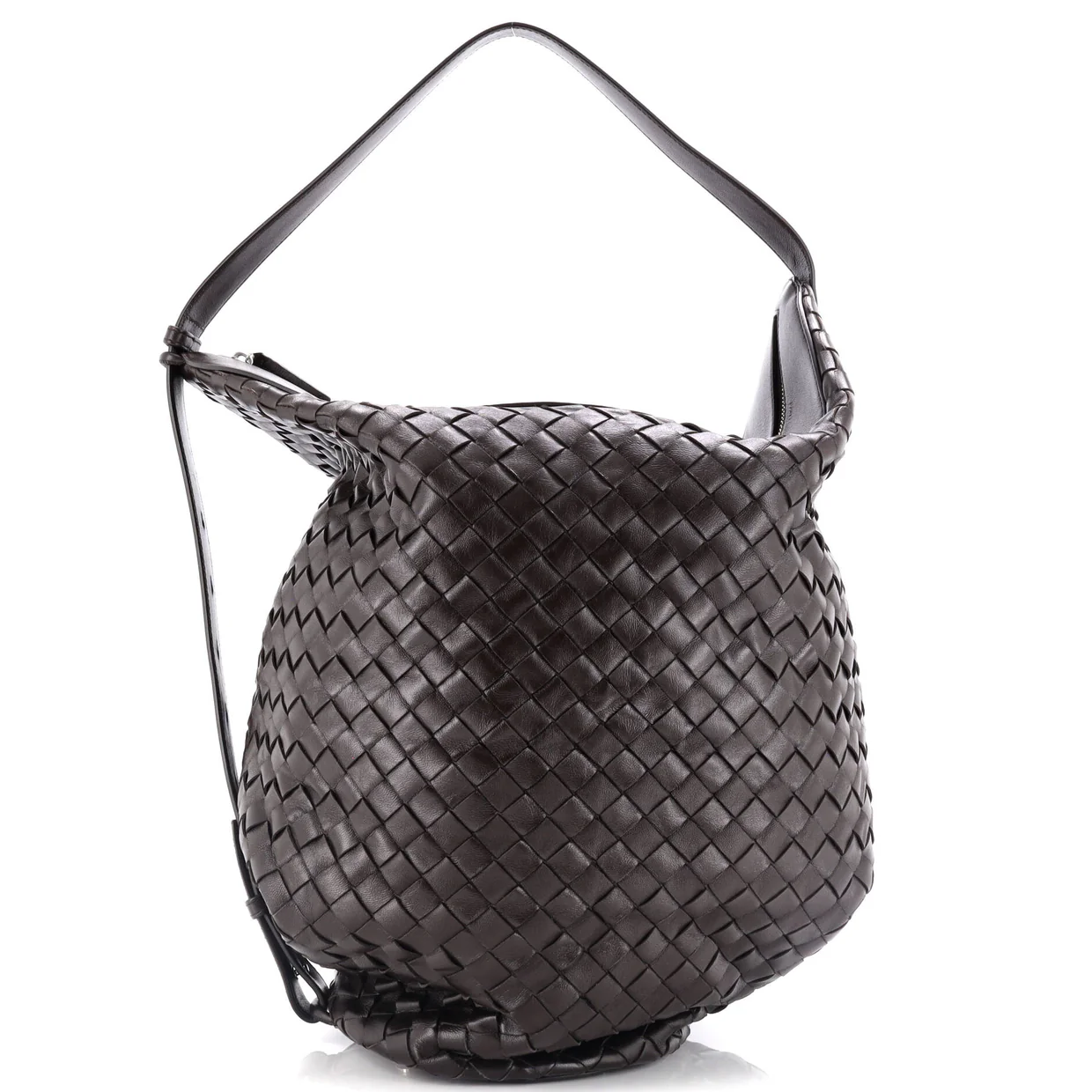 Hop Bag Intrecciato Leather Large - Deep Luxury