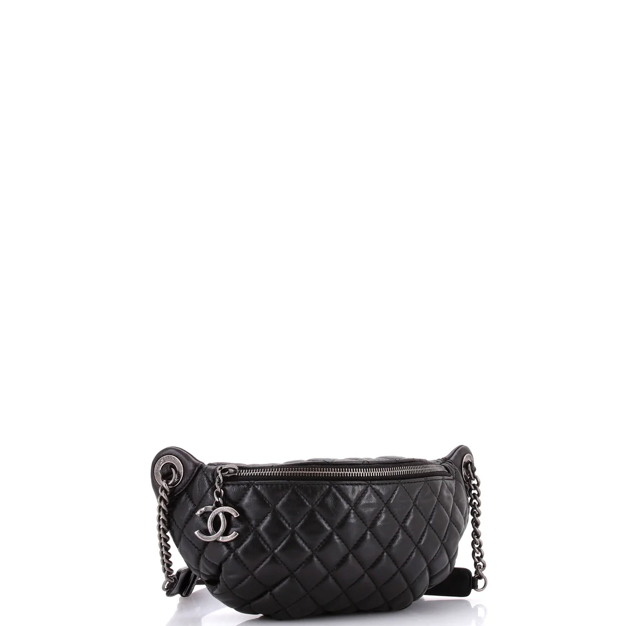 Banane Waist Bag Quilted Leather - Deep Luxury