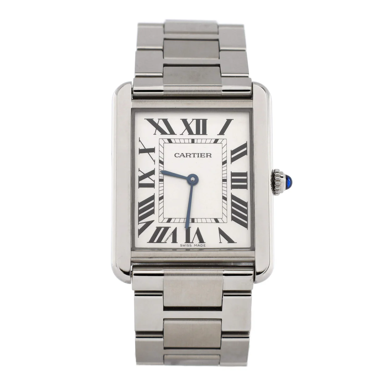 Tank Solo Quartz Watch Stainless Steel 27 - Deep Luxury