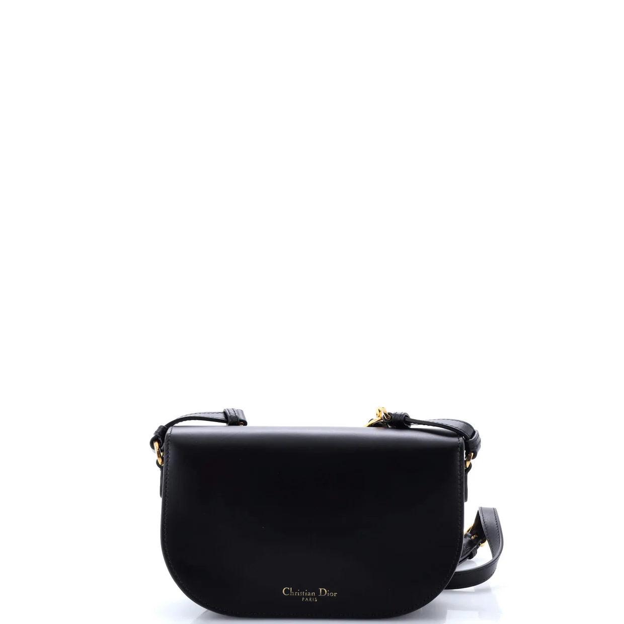 CD Signature Camera Flap Bag Leather Small - Deep Luxury